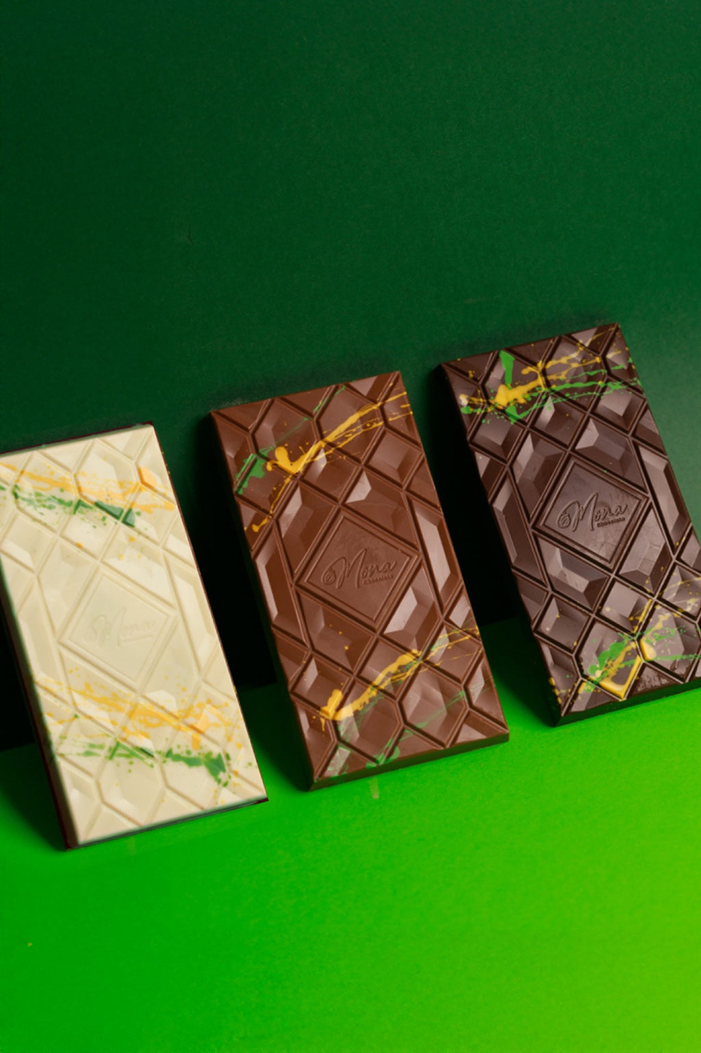 Mona Pistachio Dubai Chocolate 3 pcs box