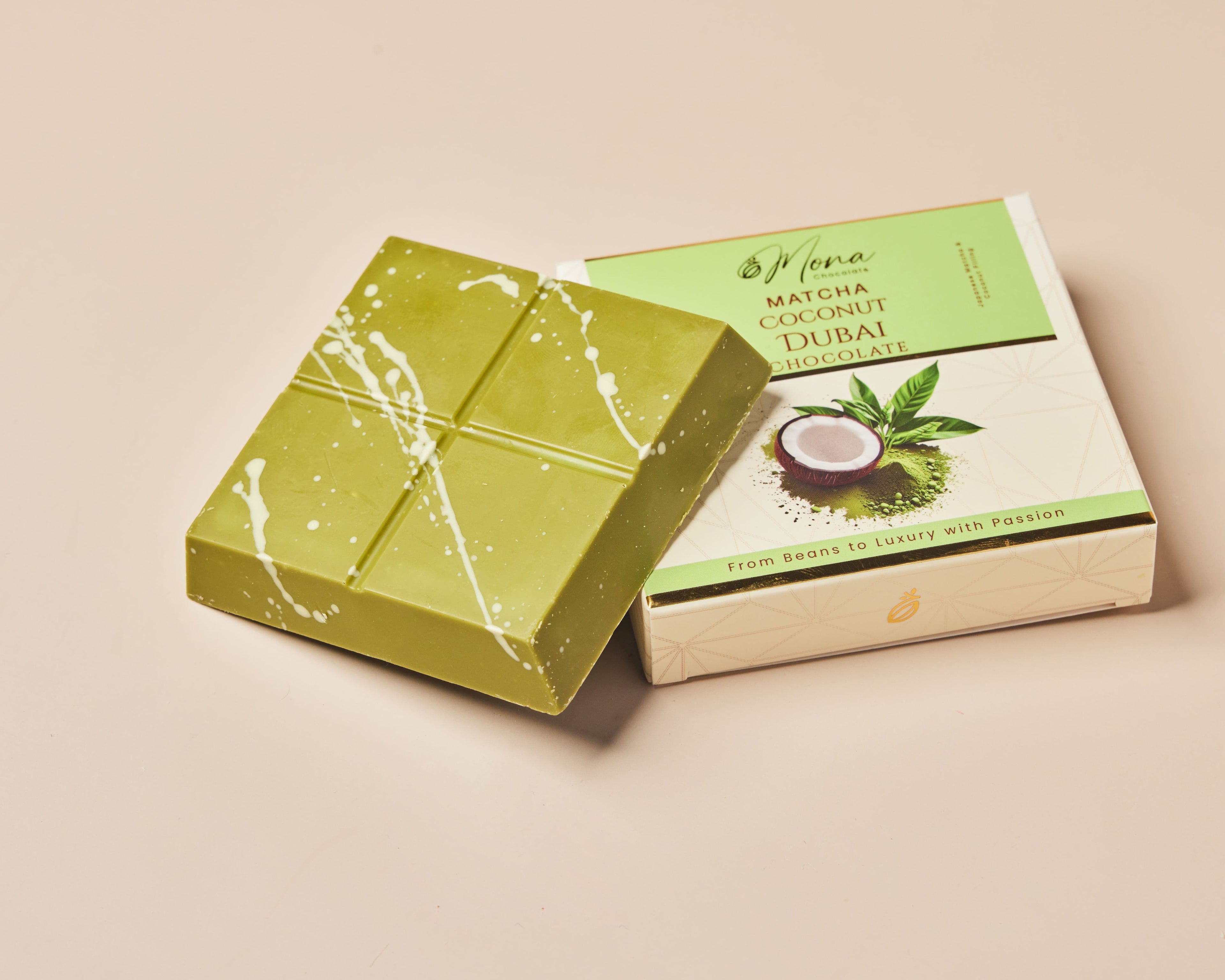 Matcha Coconut Dubai Chocolate mini 100g