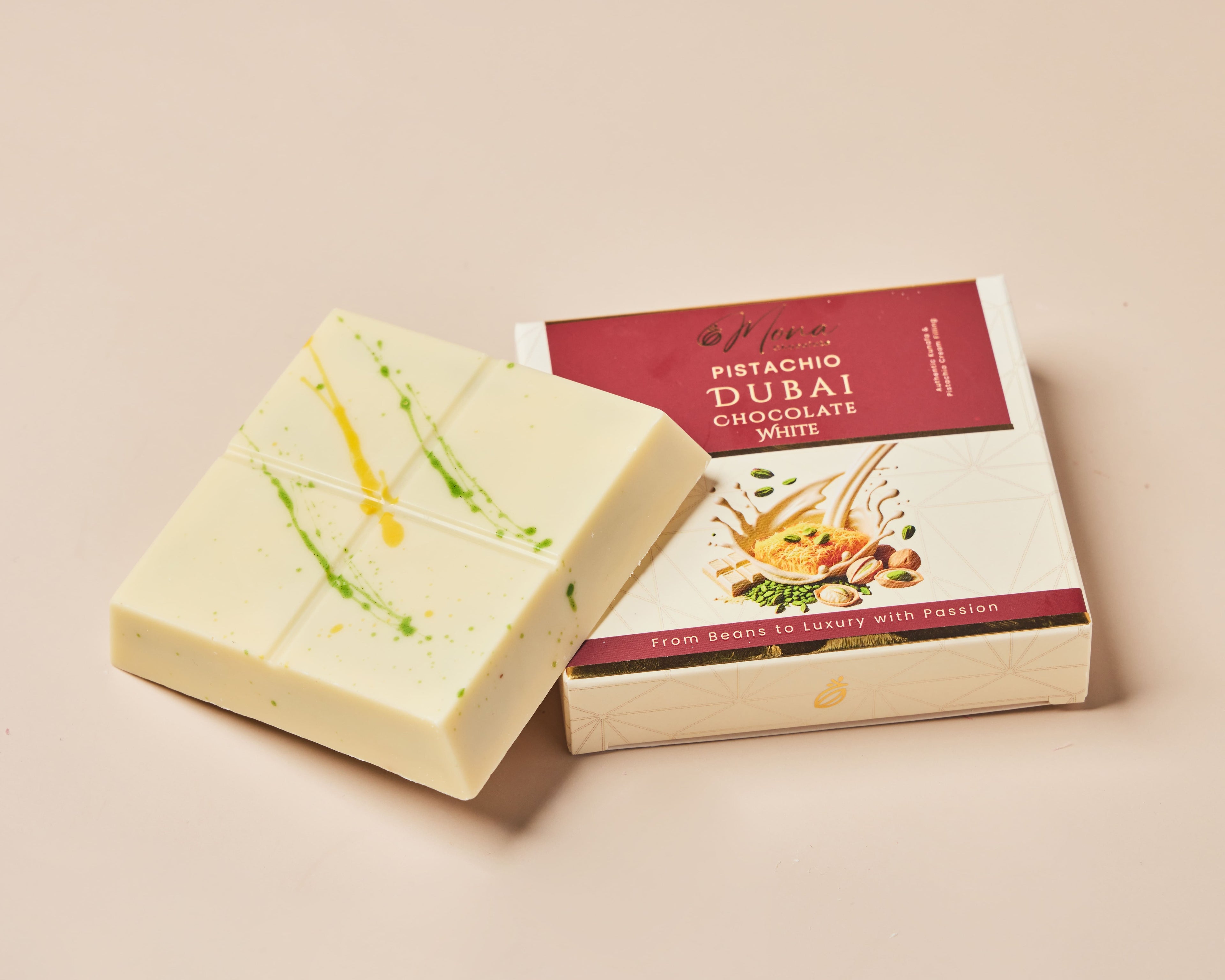 Pistachio Dubai Chocolate White mini 100g